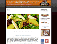 Tablet Screenshot of laestacionrestaurant.com